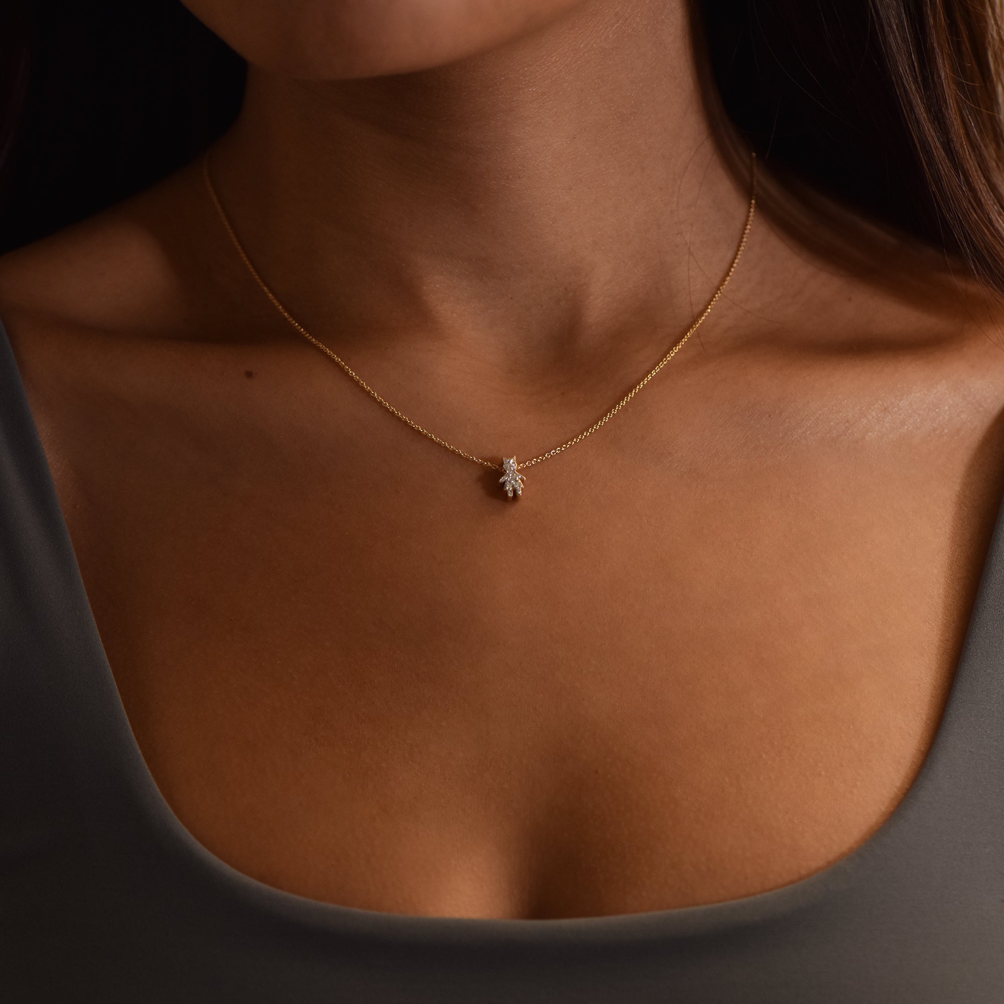 Collier L'Enfant Etoilé F - Gelbgold 18k – Halskette Gold 18k – Vorderansicht