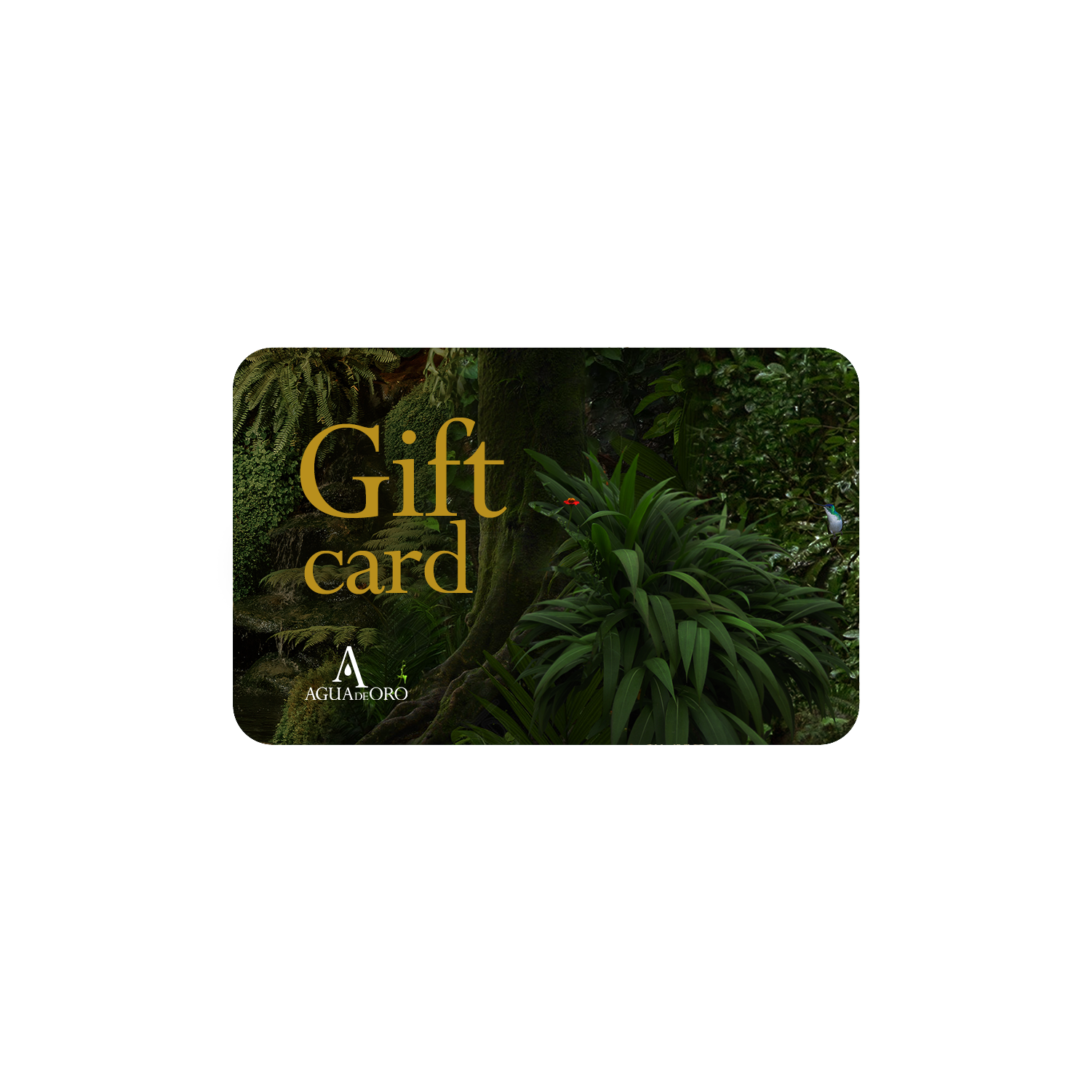 AGUAdeORO Gift Card – Bijou en or 18k – vue produit