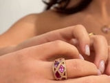 Ring AA-302- 18k red gold