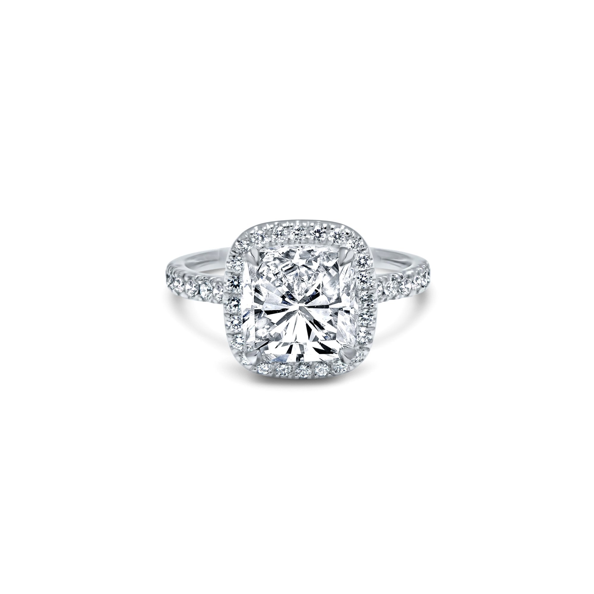 The Fancy Superellipse 3.00 carats - platine 950 – Solitaire en or 18k avec diamant – vue produit