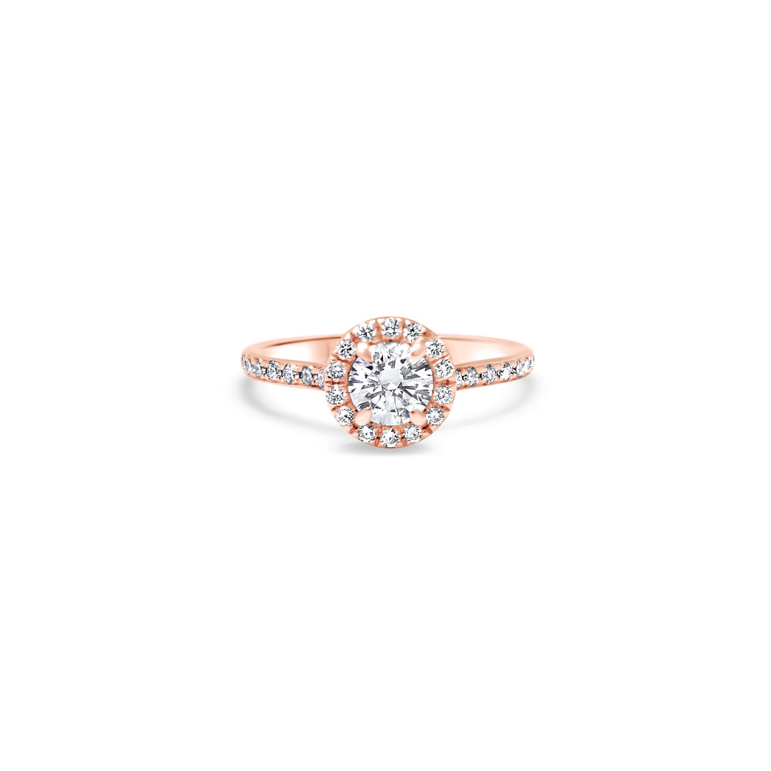 The Funkee Girl 0.50 carats - or rouge 18k – Solitaire en or 18k avec diamant – vue produit