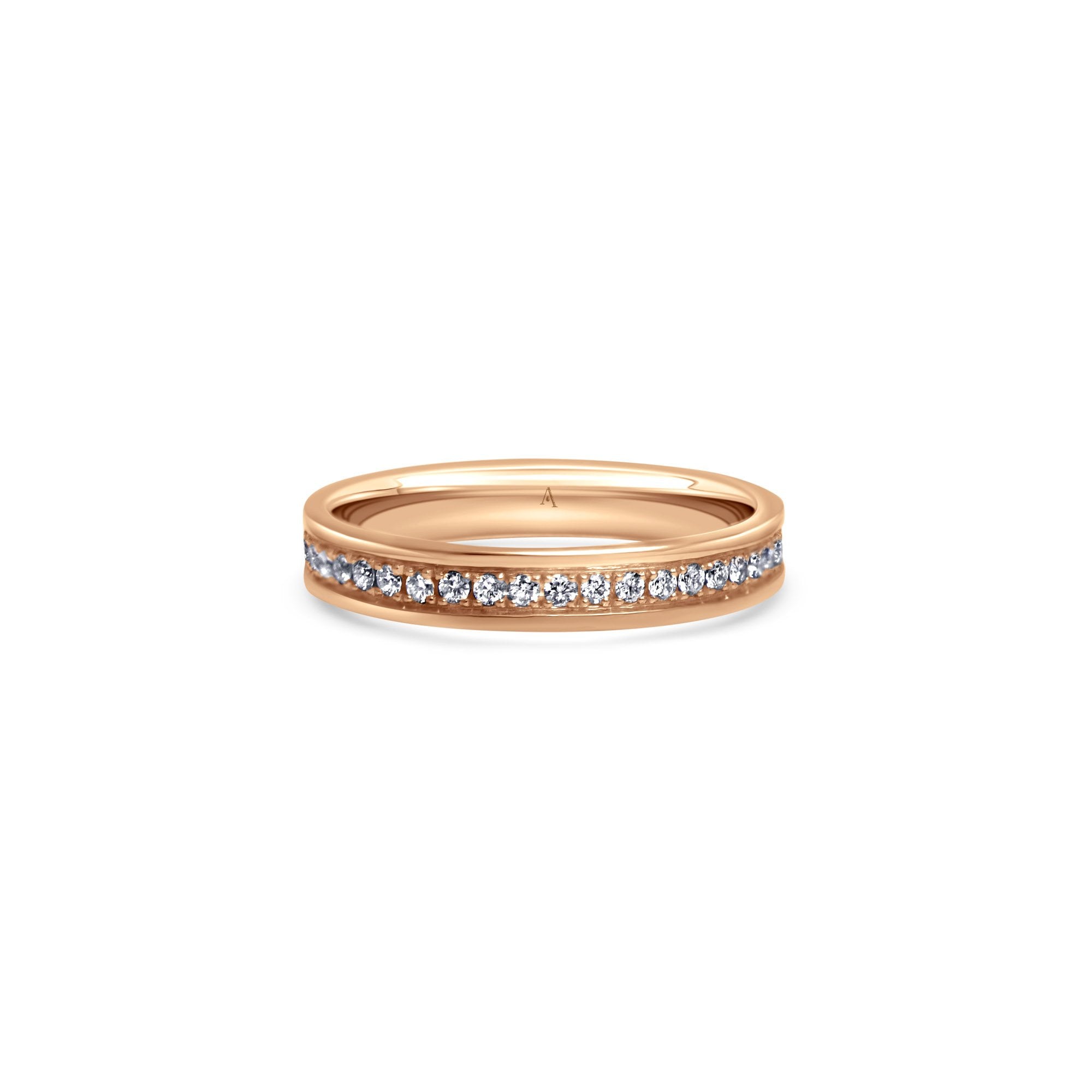 The Infinity Bloom - or rouge 18k – Alliances AGUAdeORO et bagues en or 18k avec diamant – vue produit