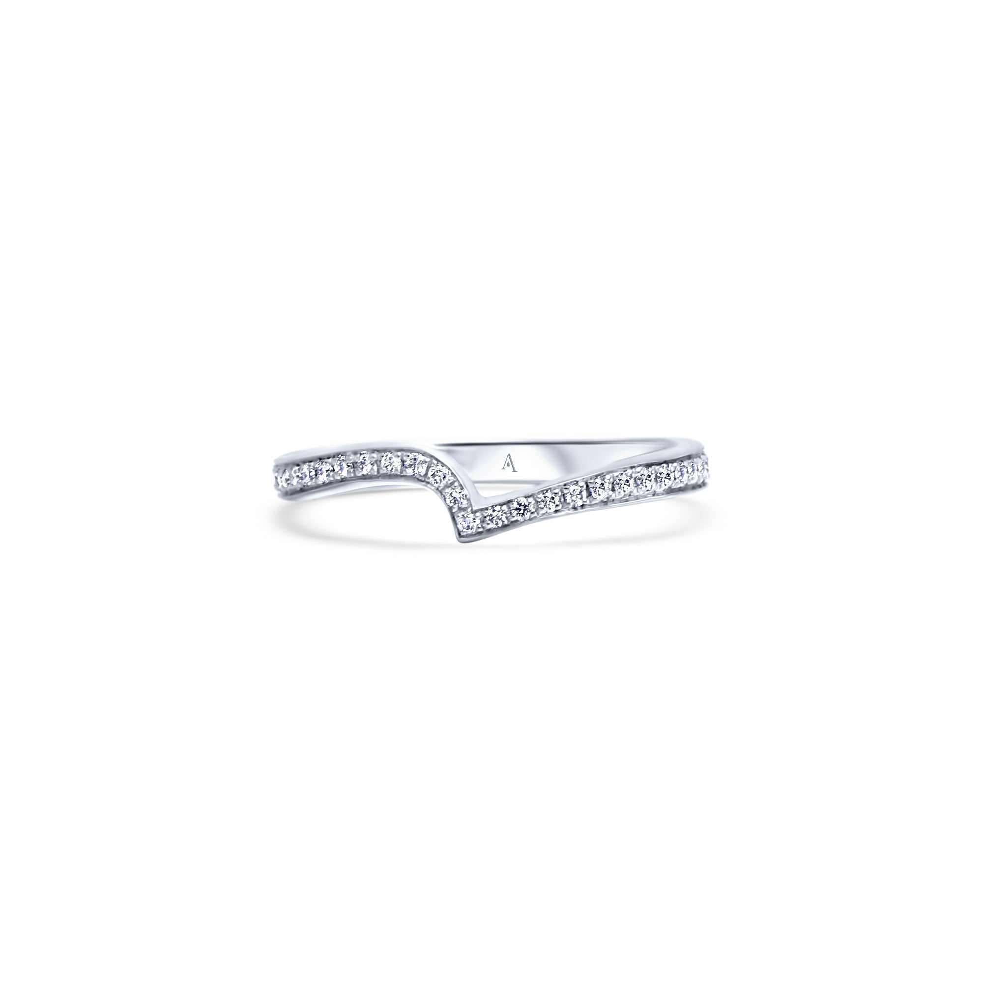 Shout your Love - platine 950 – Alliances AGUAdeORO et bagues en or 18k avec diamant – vue produit