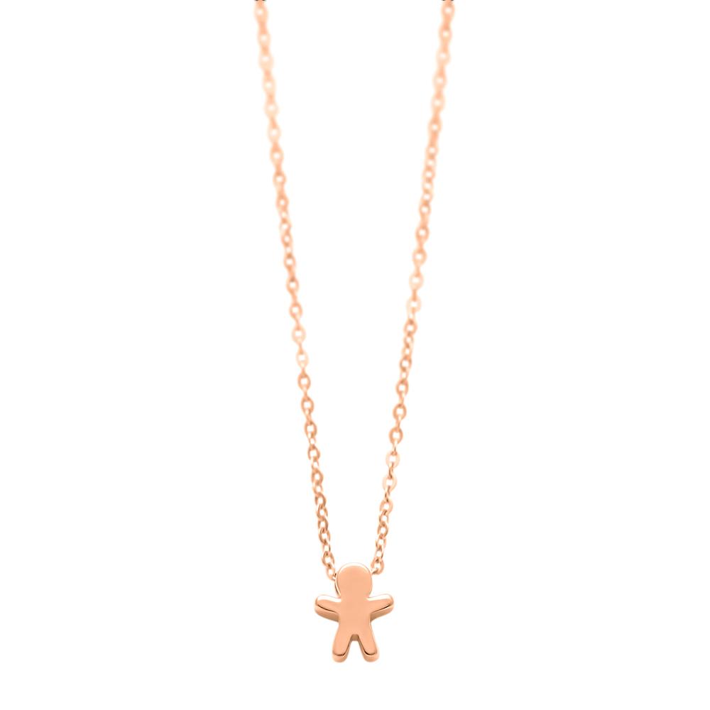 Collier L'Enfant Soleil garçon - or rouge 18k – Chaîne en or 18k – vue produit