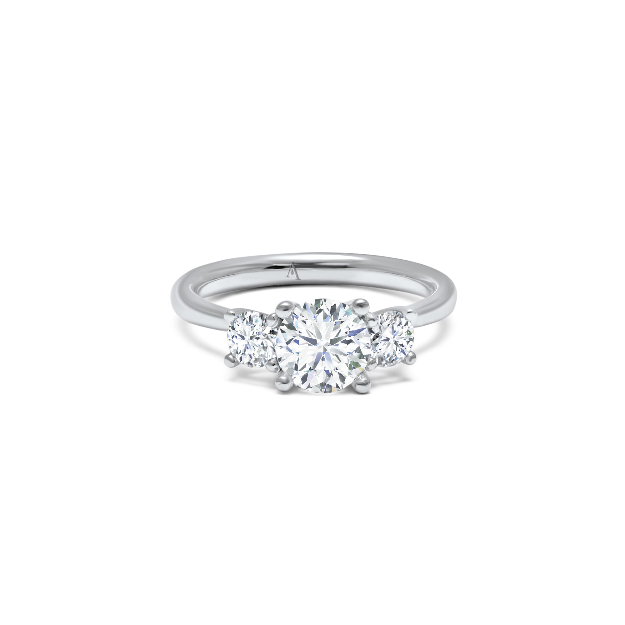 Three Little Birds 1.00 carats - platine 950 – Solitaire en or 18k avec diamant – vue produit