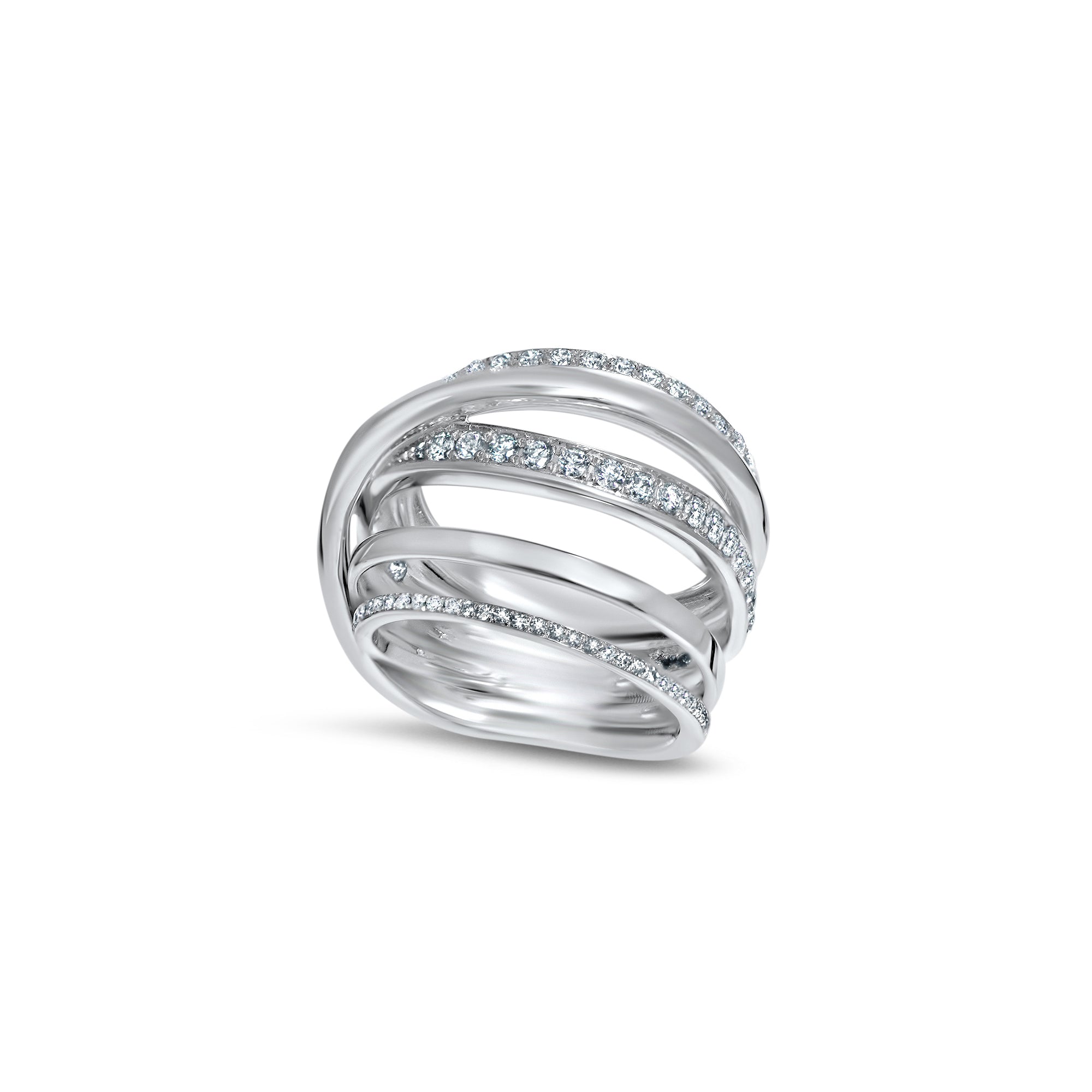 Constellation Magique - or blanc 18k – Bague en or 18k avec diamant – vue produit