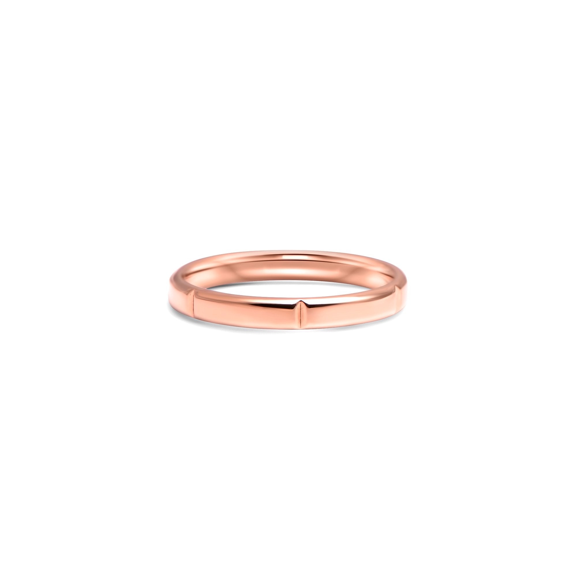 The Chocolate bars - or rouge 18k – Alliances en or 18k – vue produit