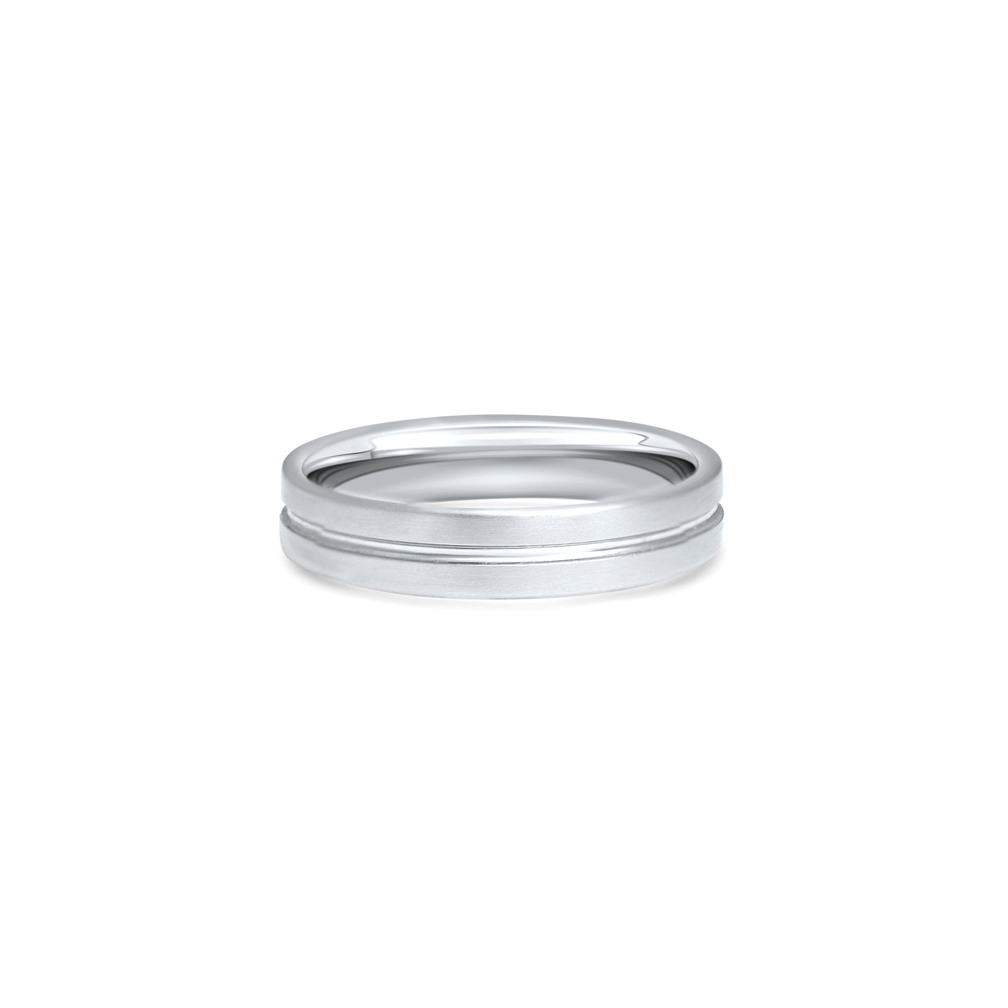 The Following Path - platine 950 – Alliances en or 18k – vue produit