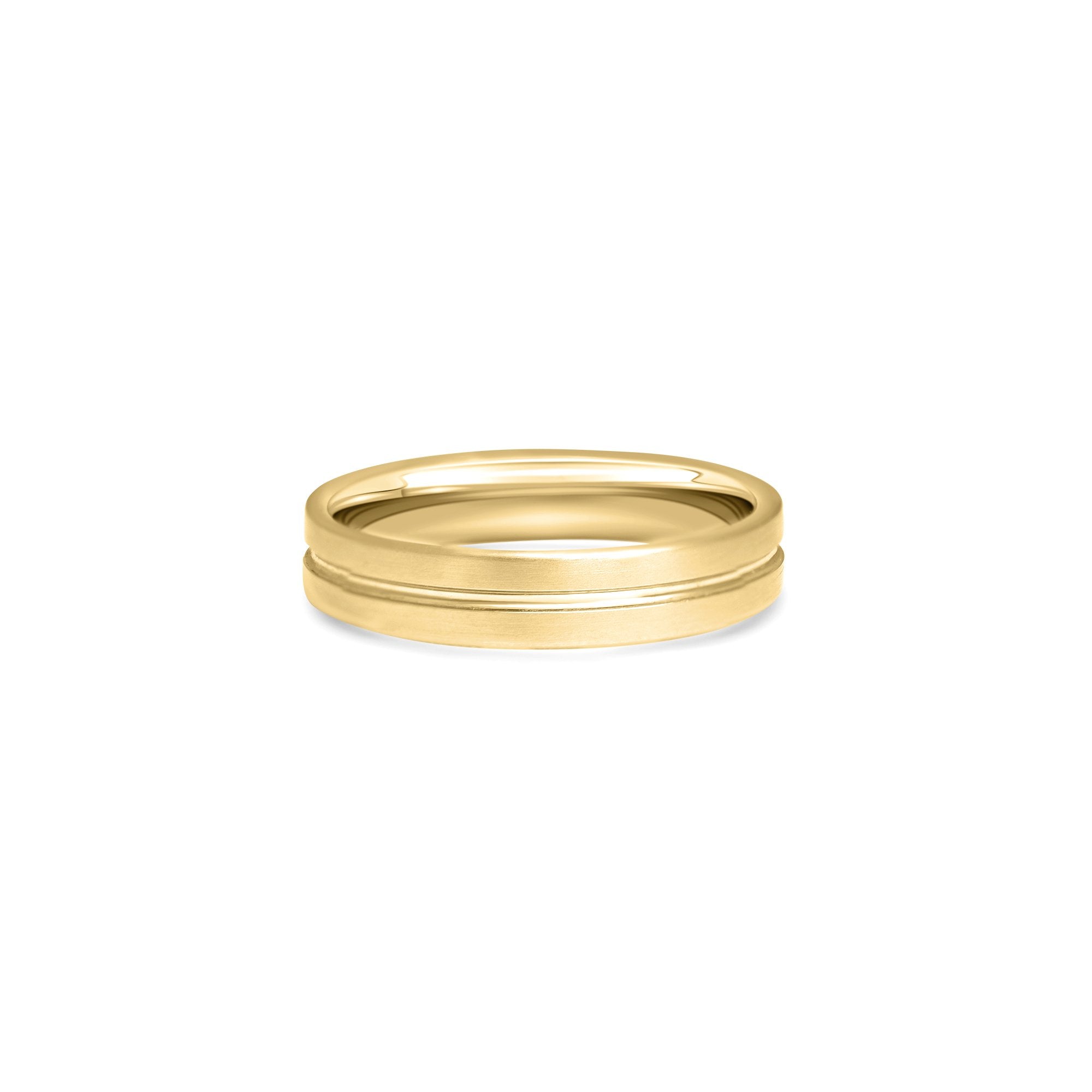 The Following Path - or jaune 18k – Alliances en or 18k – vue produit