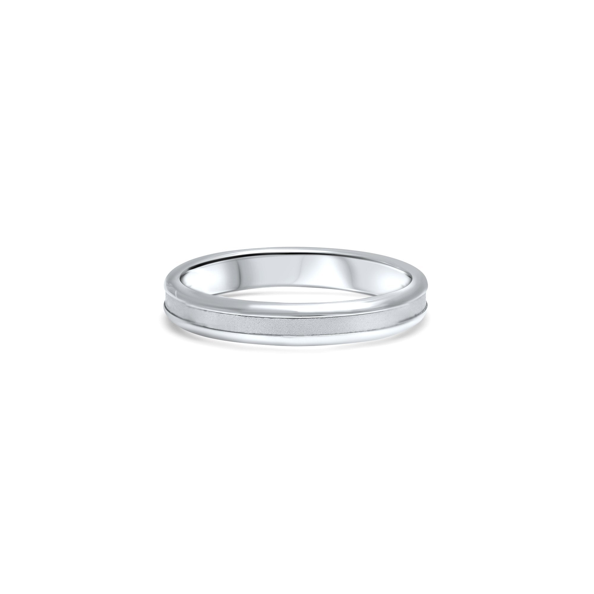 The Line of Sand - platine 950 – Alliances en or 18k – vue produit