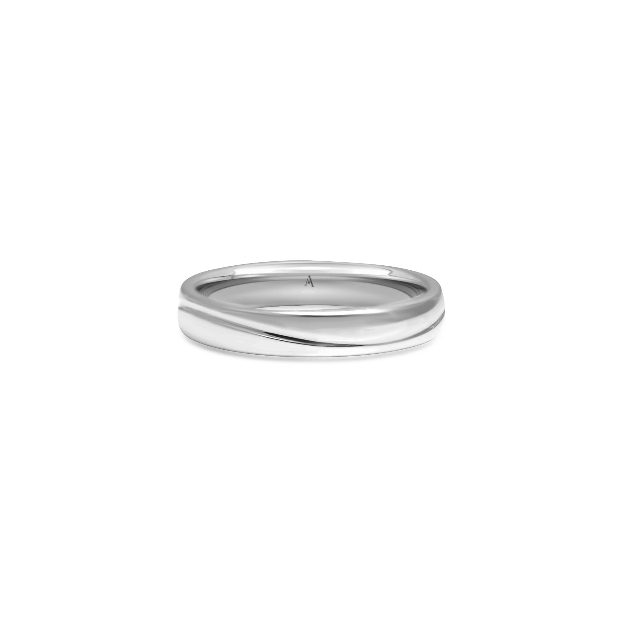 The River of Dreams - or blanc 18k – Alliances en or 18k – vue produit