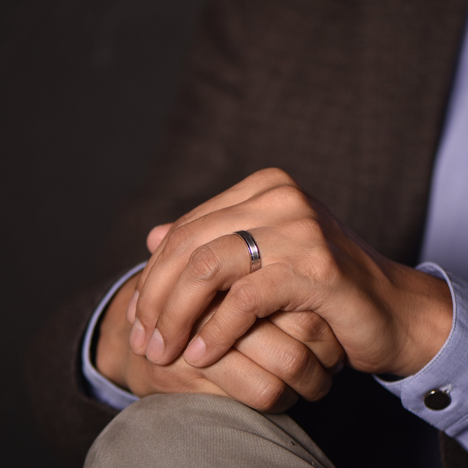 The Sea that connects Us - Rotgold 18k – Trauring Gold 18k – Getragen Ansicht