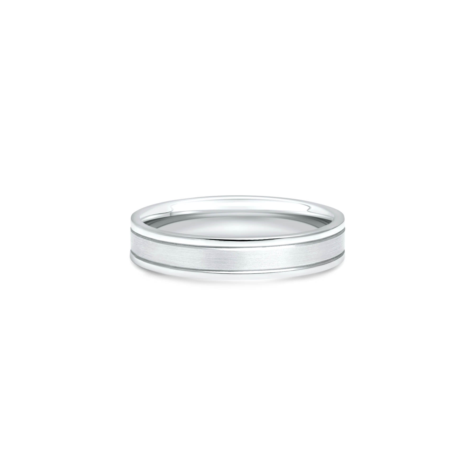The Sea that connects Us - or blanc 18k – Alliances en or 18k – vue produit
