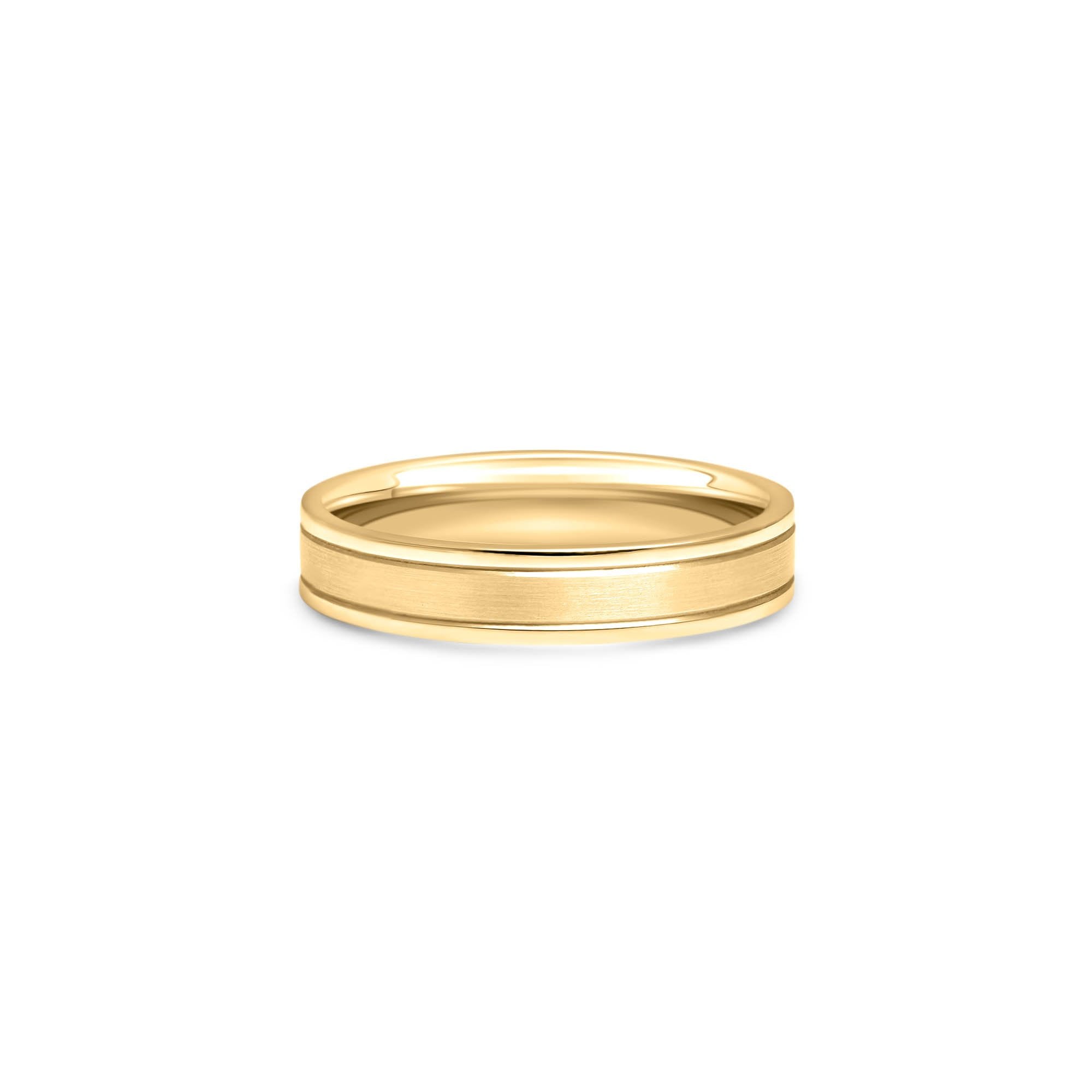 The Sea that connects Us - or jaune 18k – Alliances en or 18k – vue produit