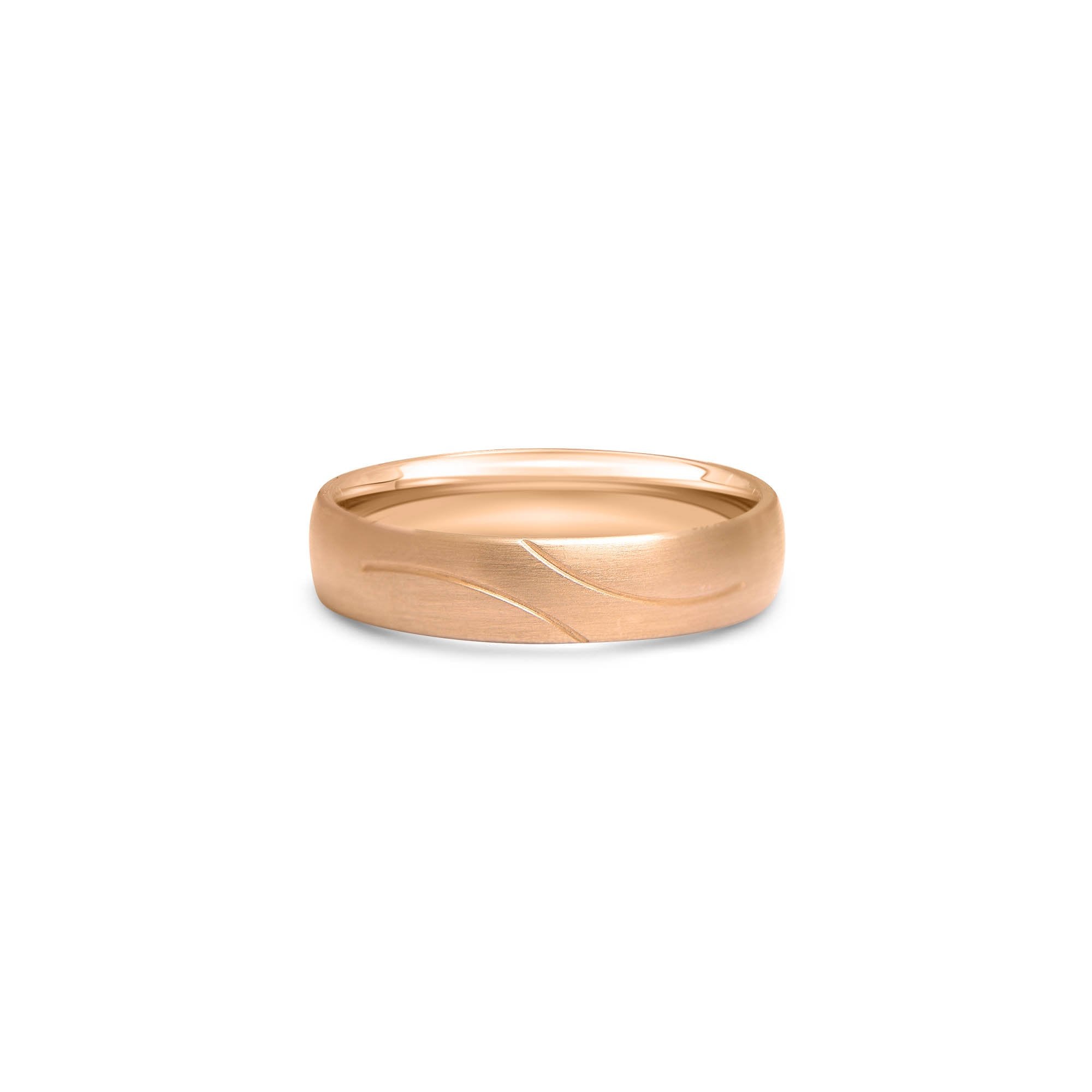 The Winter Streams - or rouge 18k – Alliances en or 18k – vue produit