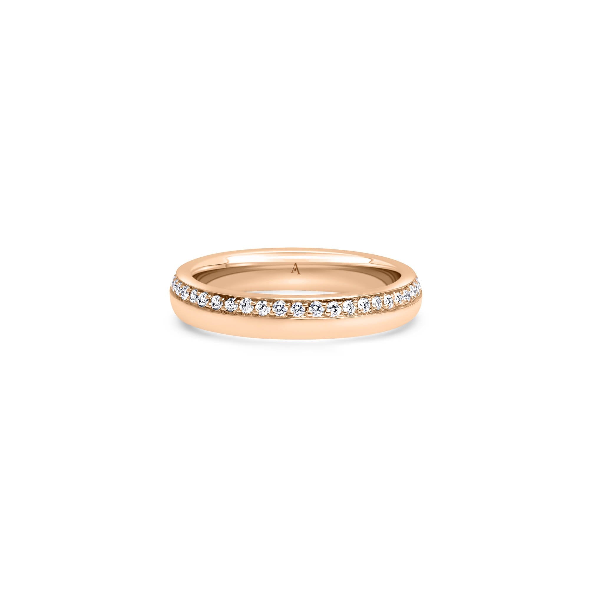 The Infinity Floral Wreath - or rouge 18k – Alliances AGUAdeORO en or 18k avec diamant – vue produit
