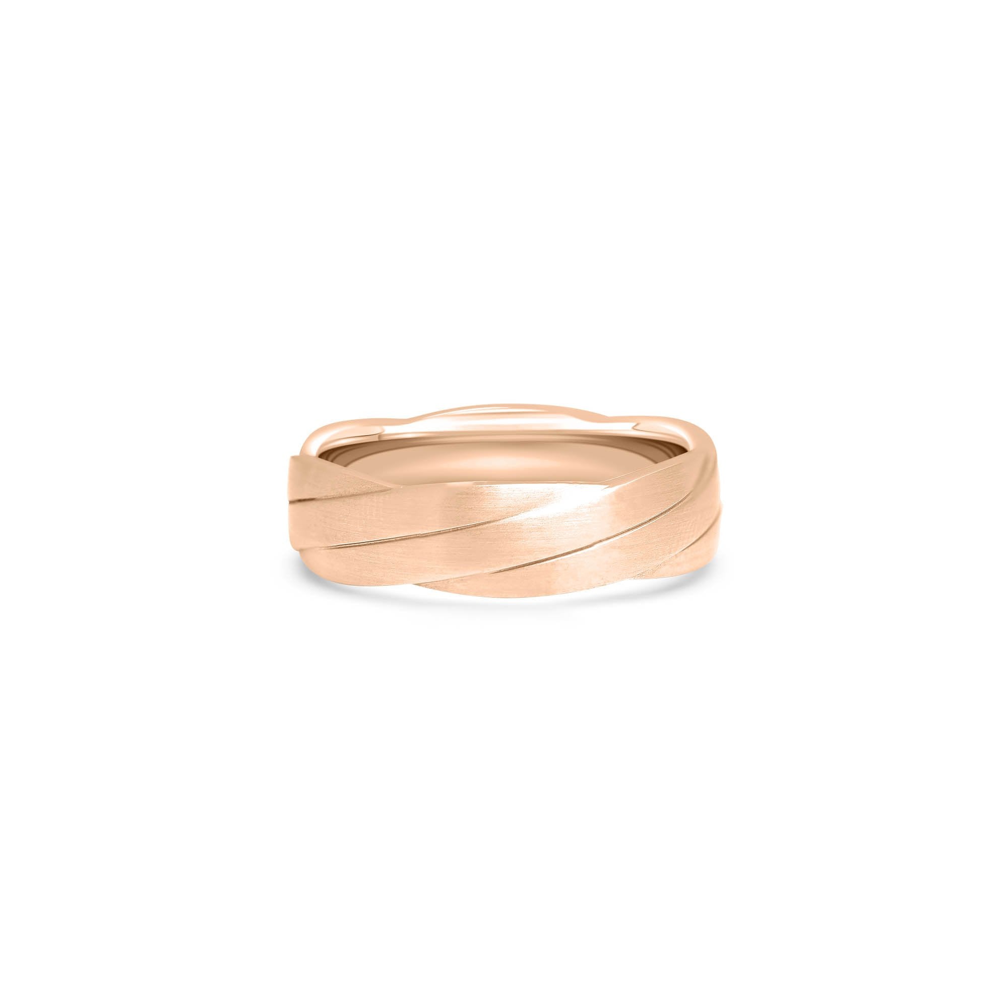 The Three-Ply Cord - Rotgold 18k – Trauring Gold 18k – Produktansicht