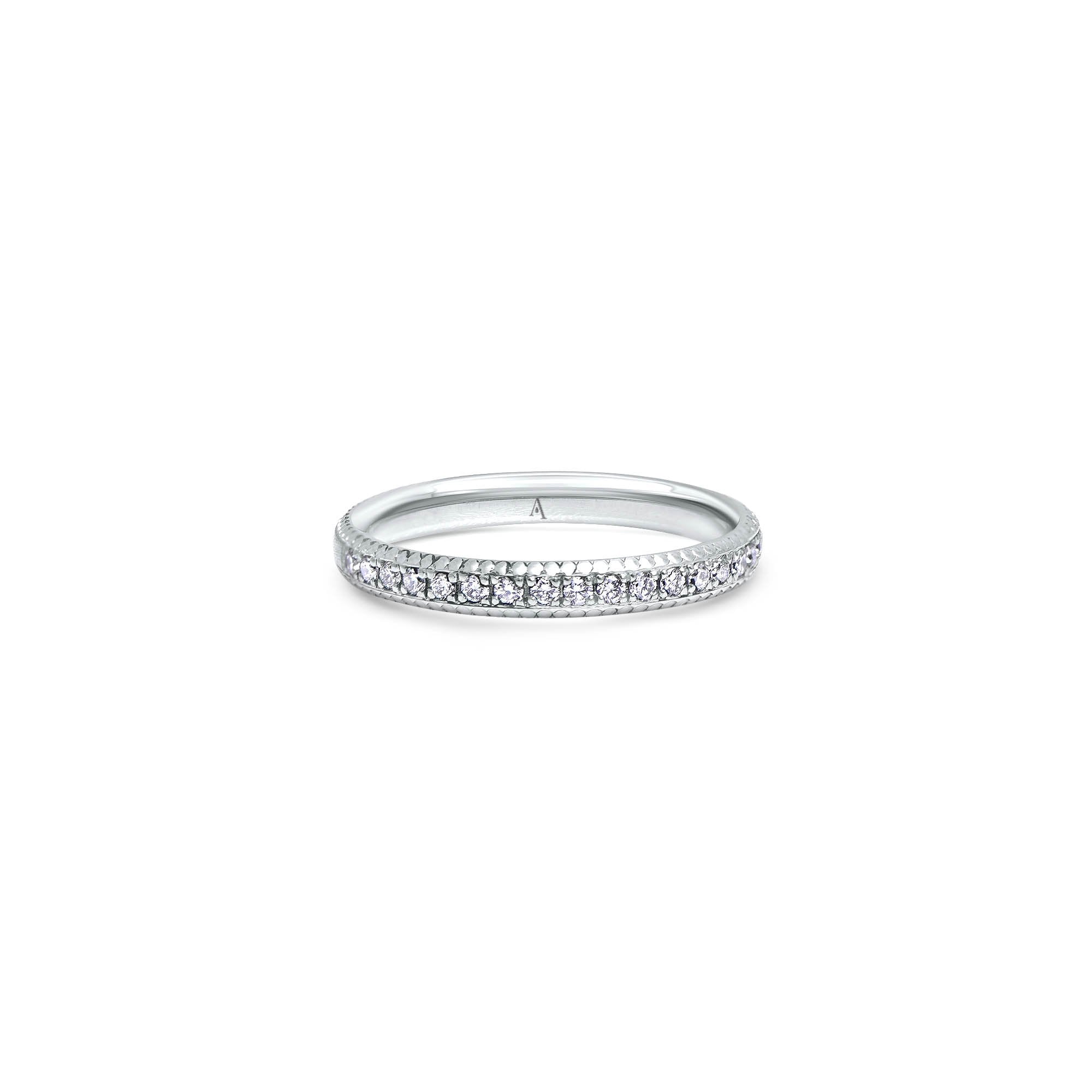 The Bicolor Infinity Thousand Prongs - platine 950 – Alliances AGUAdeORO en or 18k avec diamant – vue produit