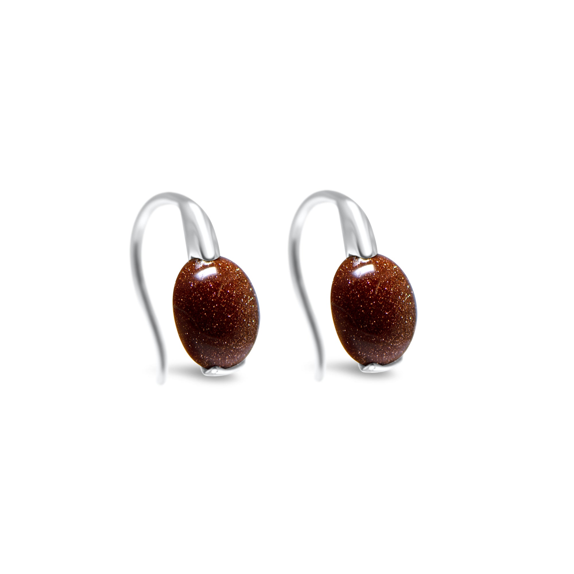 Boucles d'oreilles Princesse du Cosmos - or blanc 18k – Boucle d'oreilles en or 18k avec pierre – vue produit