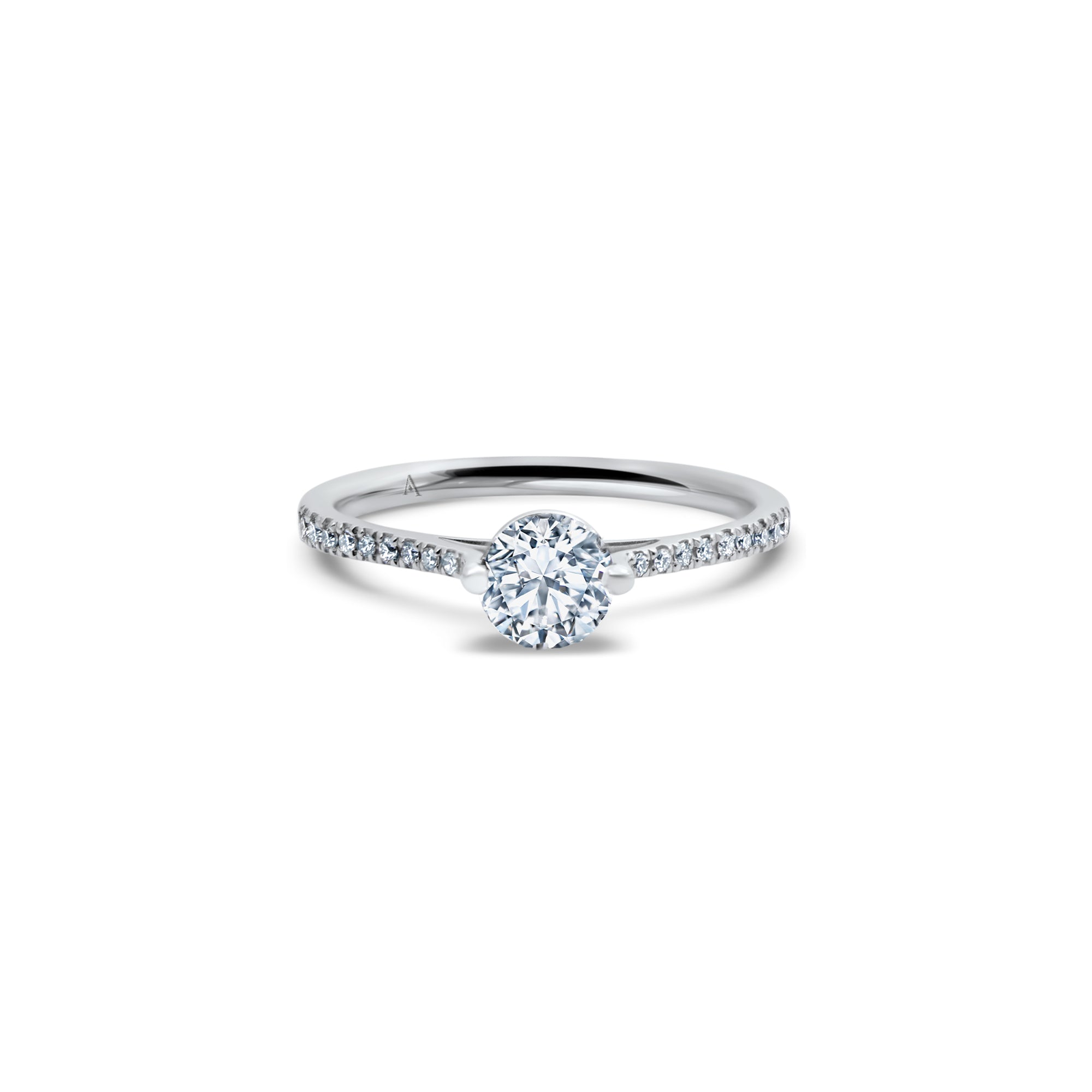 La Petite surprise - 0.62 carat - Weissgold 18k – Verlobungsring Gold 18k – Seitenansicht