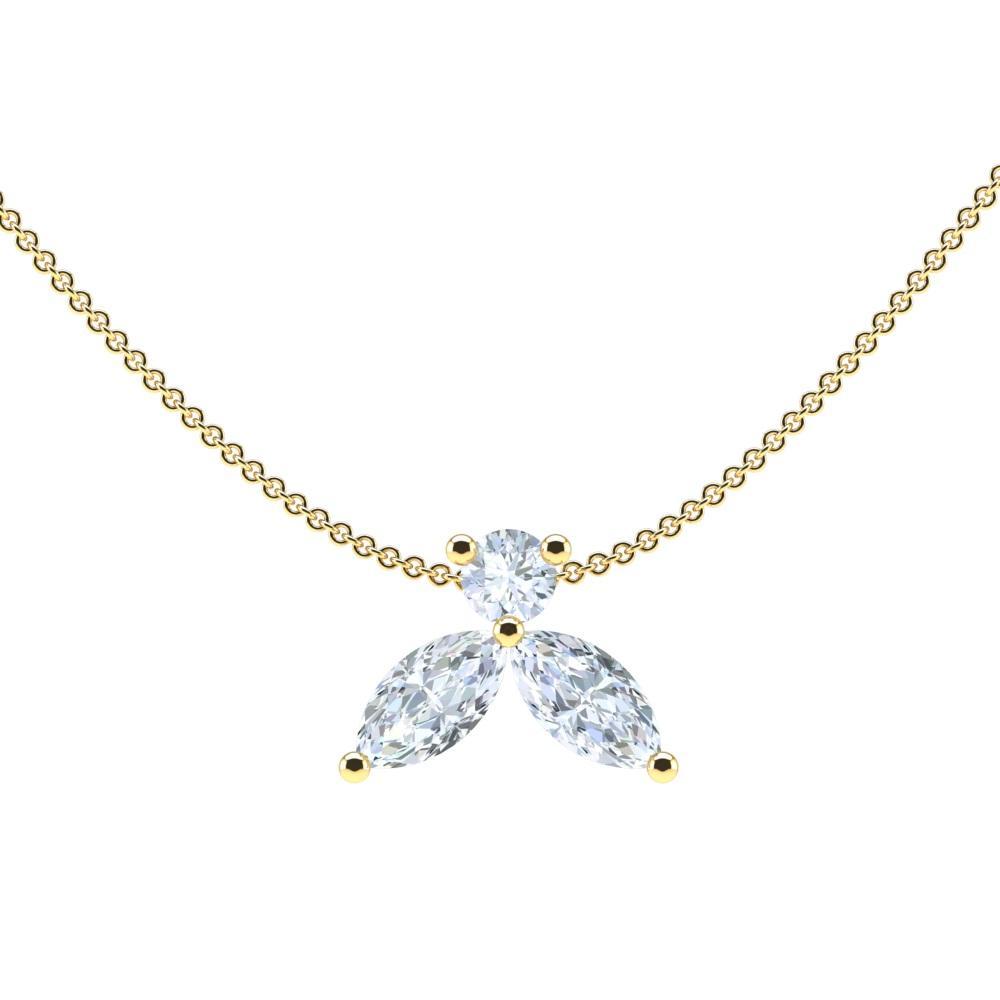 Collier The Little Bee XS - or jaune 18k – Chaîne en or 18k – vue de profil