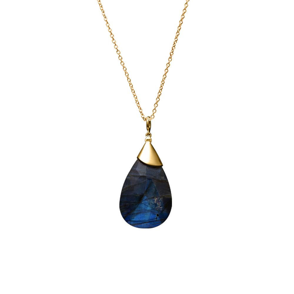 Collier Labradorite M - or jaune 18k - AGUADEORO