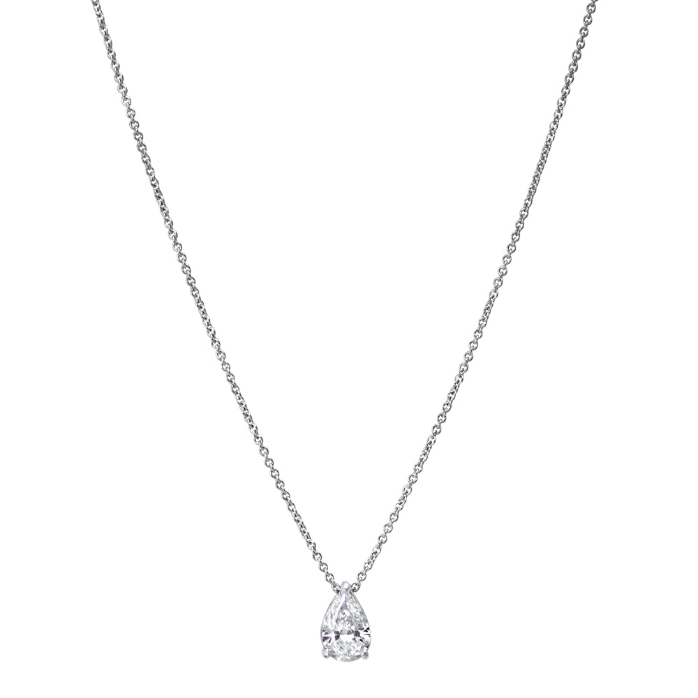 Collier The Tear of Joy 0.75 carats - whitegold 18k – Necklace gold 18k with diamond(s) – product view