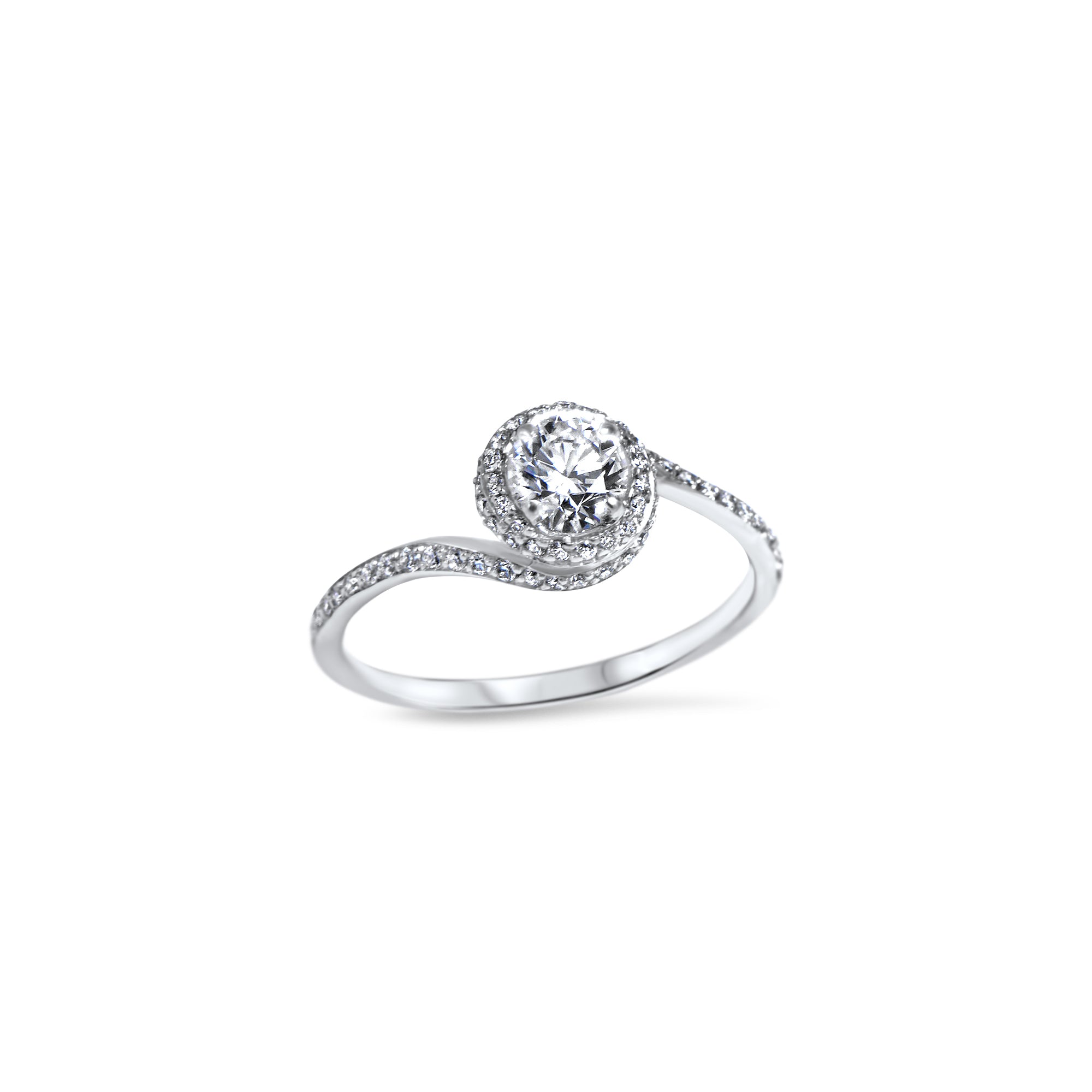 La Merveilleuse spirale - 0.50 carat - Weissgold 18k – Verlobungsring Gold 18k mit Diamant(en) – Produktansicht