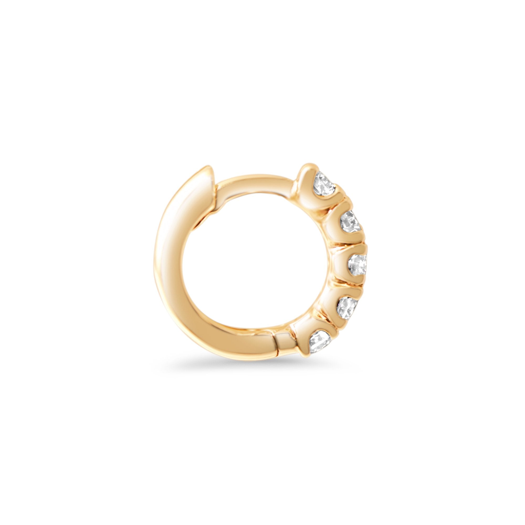 Earring The Divine Halo - yellow gold 18k – Earrings gold 18k – Front view