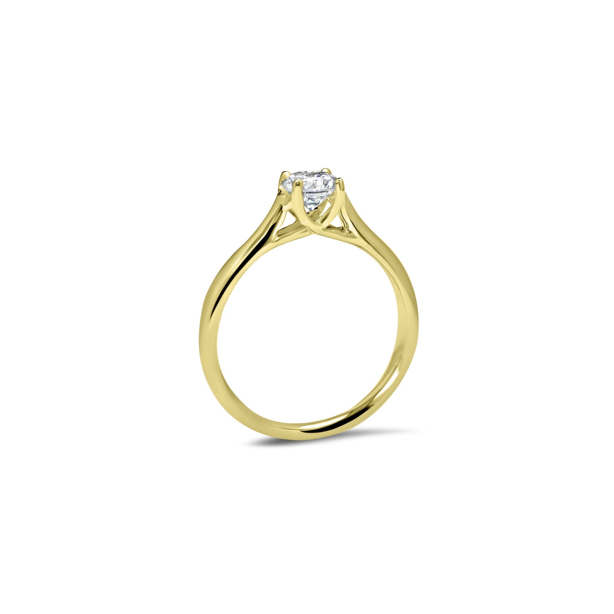 Miss Sweetheart - 0.50 carat - or jaune 18k – Solitaire en or 18k – vue de profil