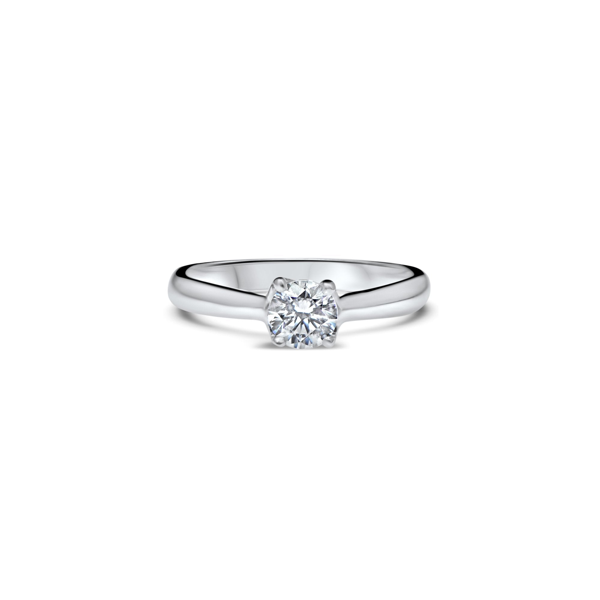 Miss Sweetheart - 0.50 carat - or blanc 18k – Solitaire en or 18k avec diamant – vue produit