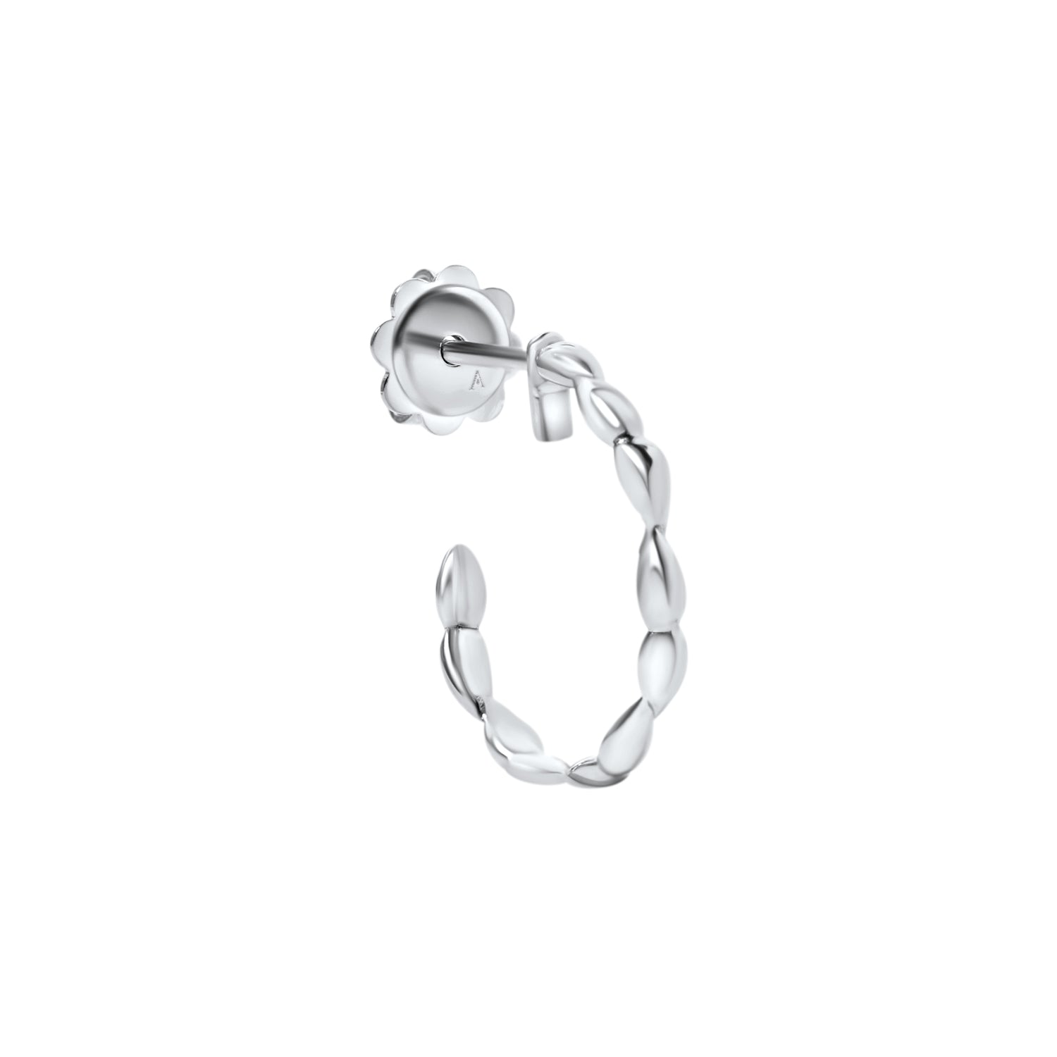 Boucles d'oreilles Tresa Drops - or blanc 18k – Boucle d'oreilles en or 18k – vue produit