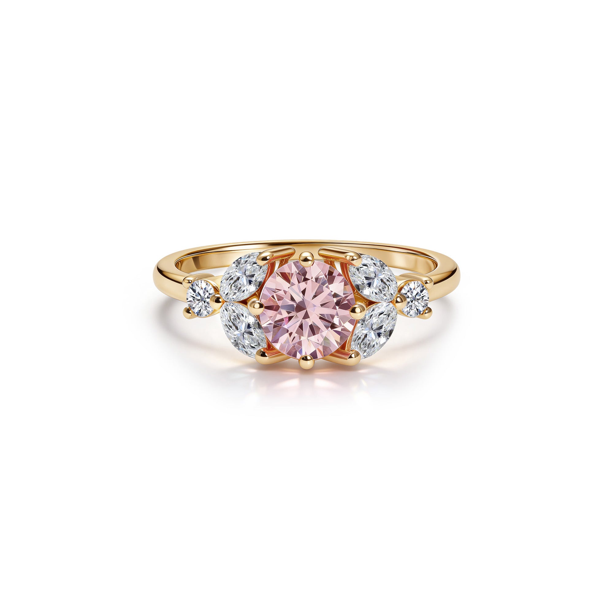 Little Bees  0.75 carat  - Yellow Gold 18k