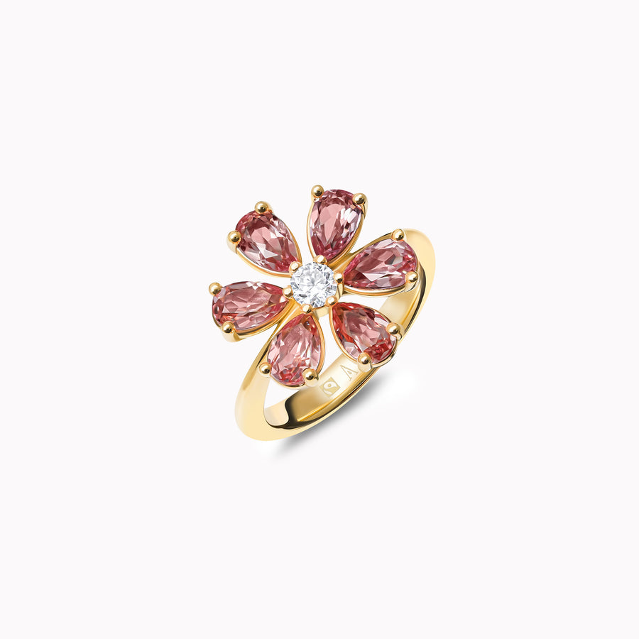 Cherry Blossom Pink Sapphire - Gelbgold 18K