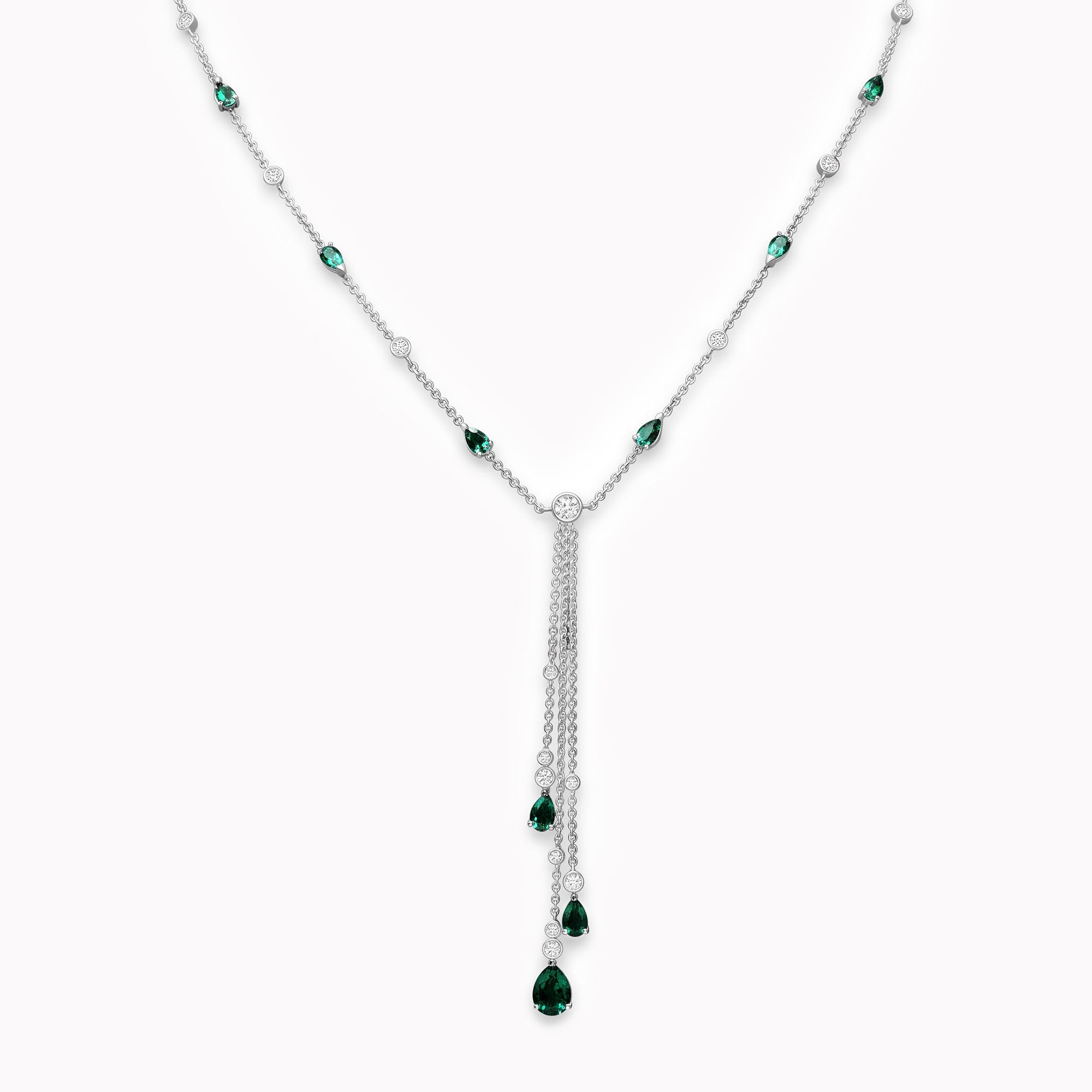 Collier Wild Forest - or blanc 18k