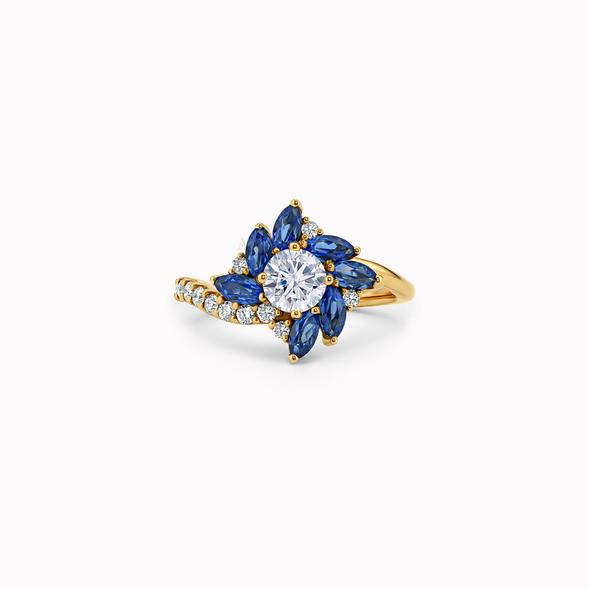 Enigmatic Nightflower – 18k yellow gold