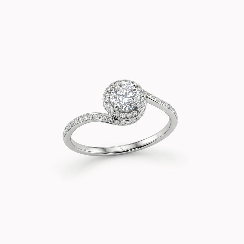 La Merveilleuse spirale - 0.50 carat - or blanc 18k