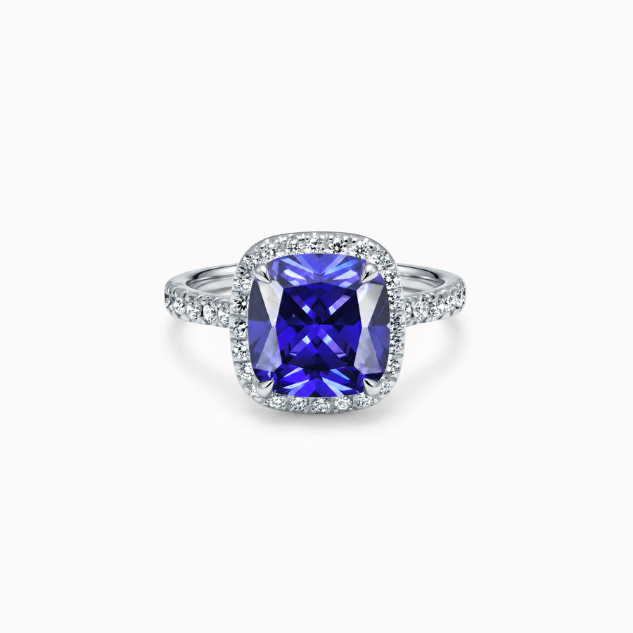 The Fancy Blue Superellipse 3.00 carats - or blanc 18k