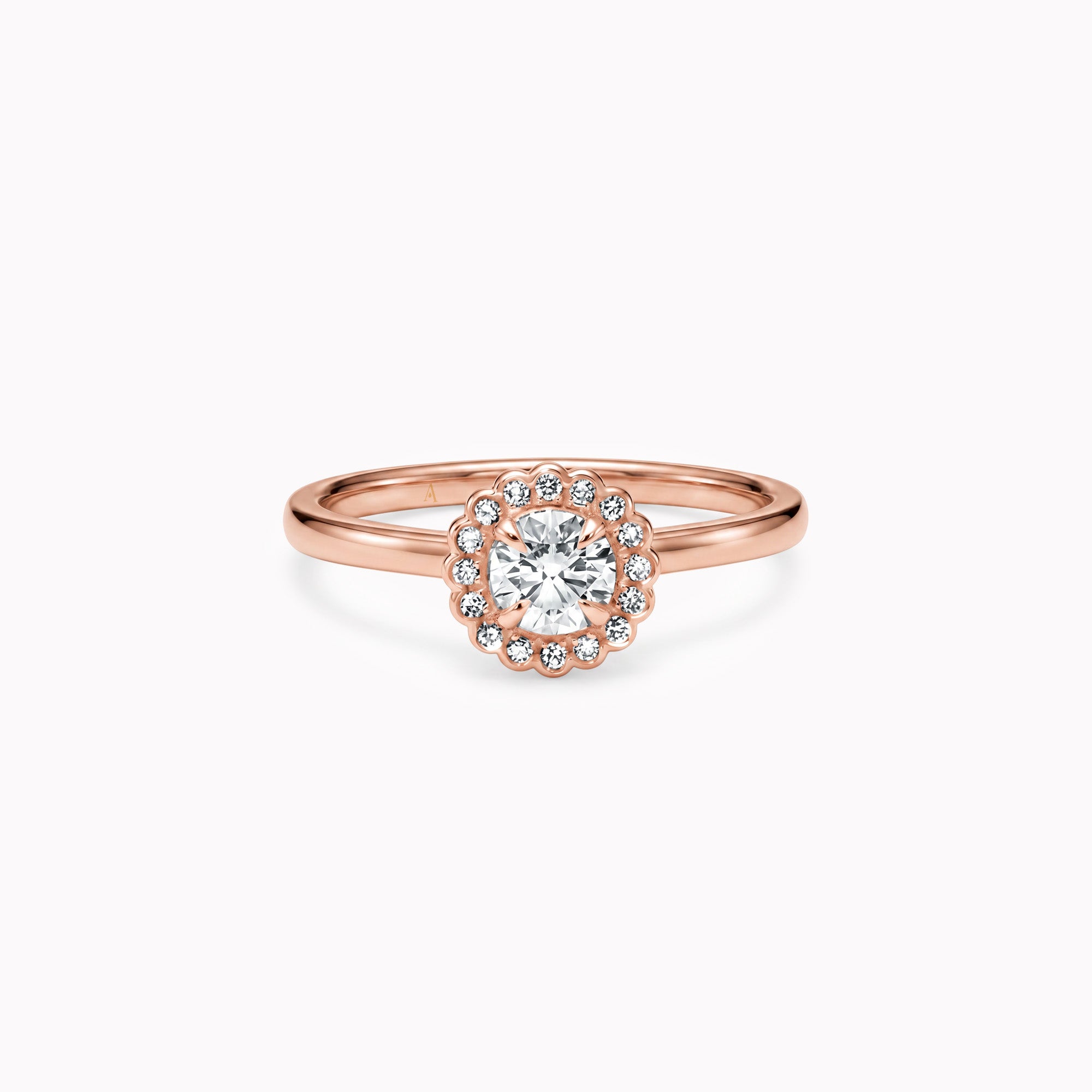 The Light Flowering Lady 0.40 carats - Red Gold 18k
