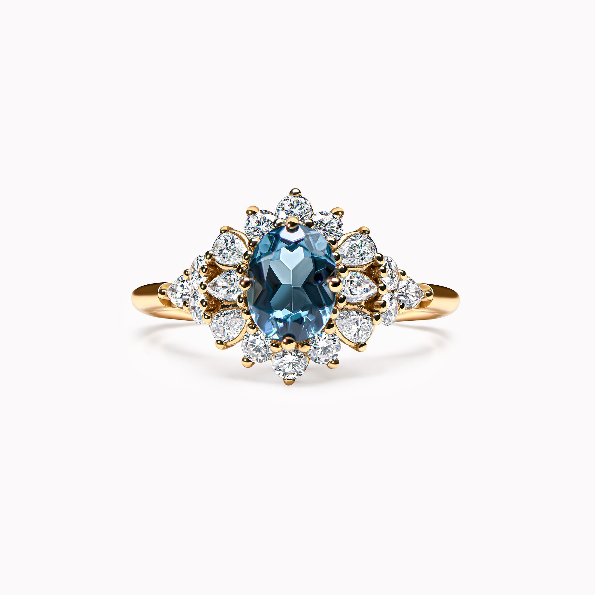 The fantastic Blooming Flower Oval - or jaune18k