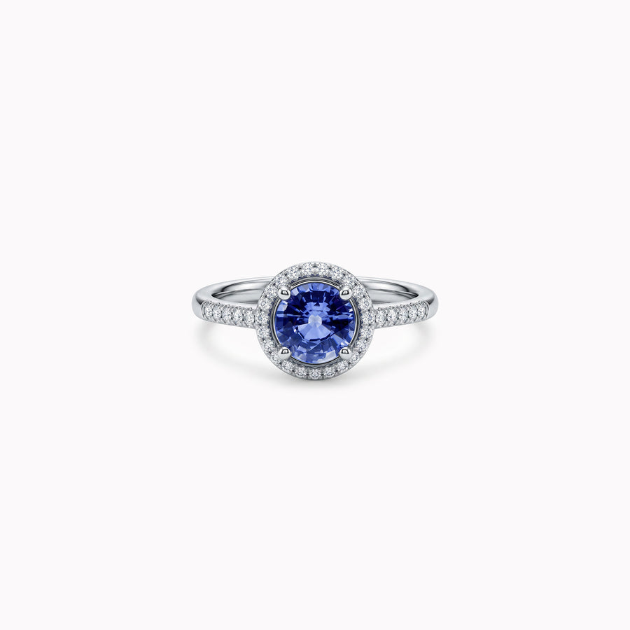 Pretty Blue Eyes - 0.80 carat - platine 950