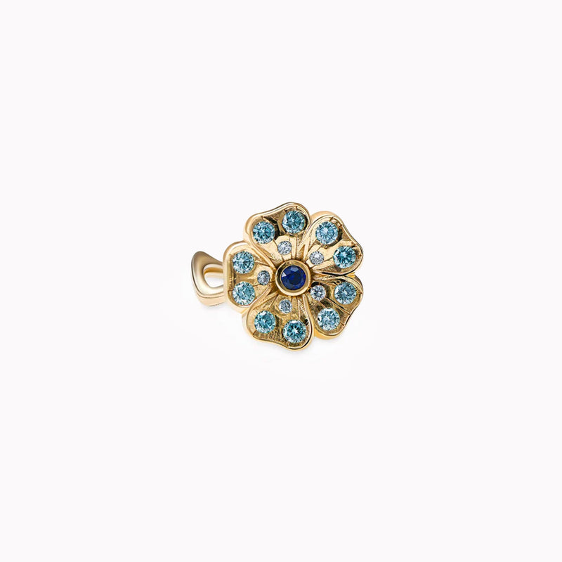 Romantic Rose Garden blue -  or Jaune 18k