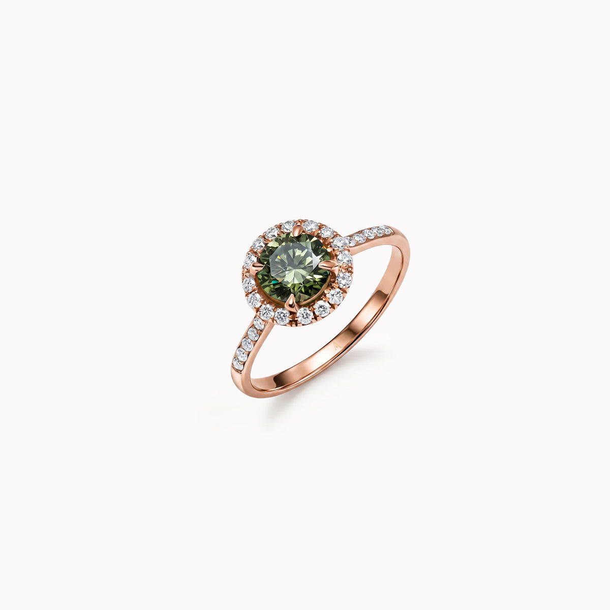 The Fancy Funkee Girl Green 0.75 carat - or rouge 18k
