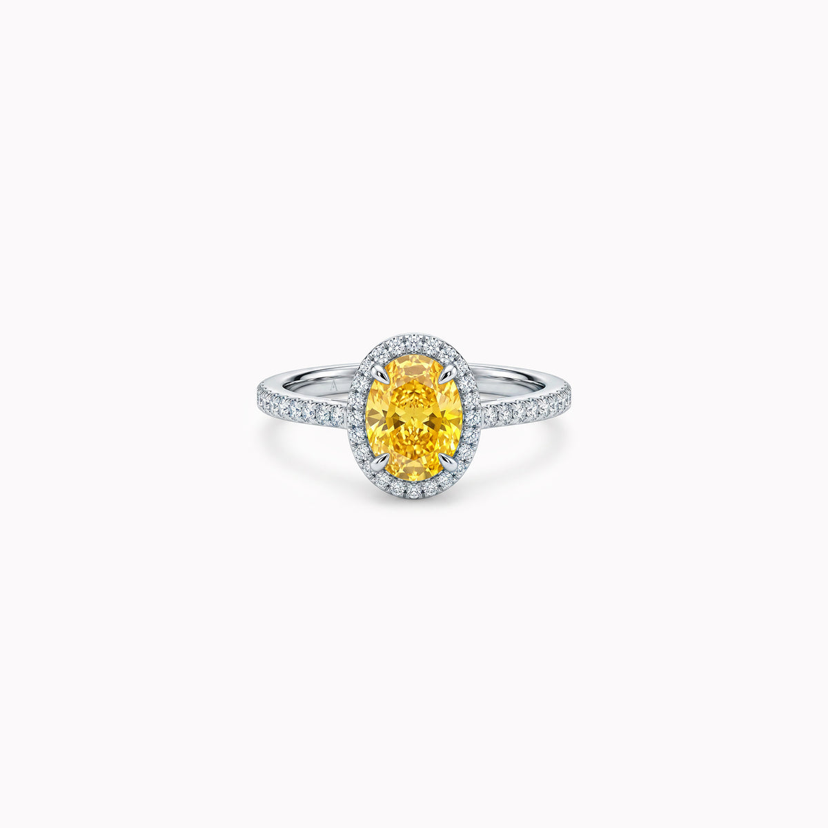 The Yellow Temple of Saturn 0.75 carats - platine 950