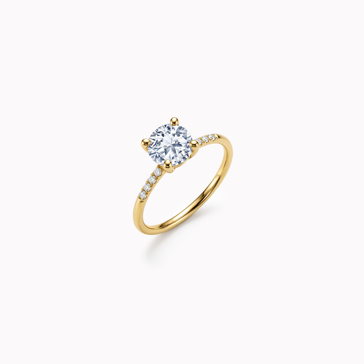 The Fancy V-shape 1.00 carats - or jaune 18k