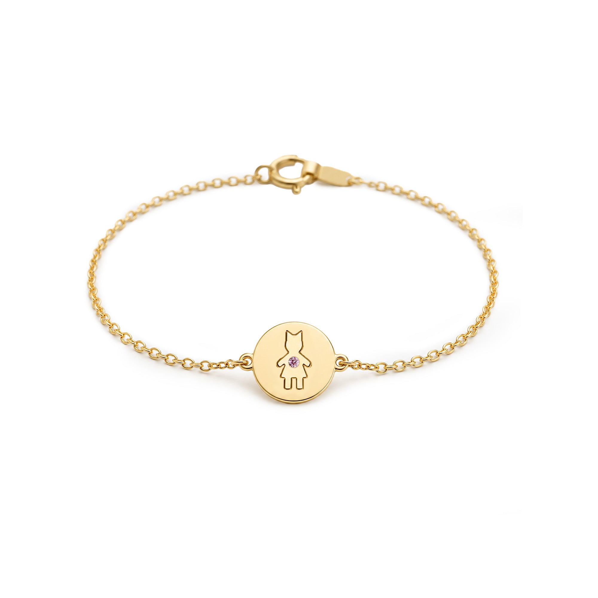 The Little Muse – Blue Diamond | Bracelet en Or Jaune 18K