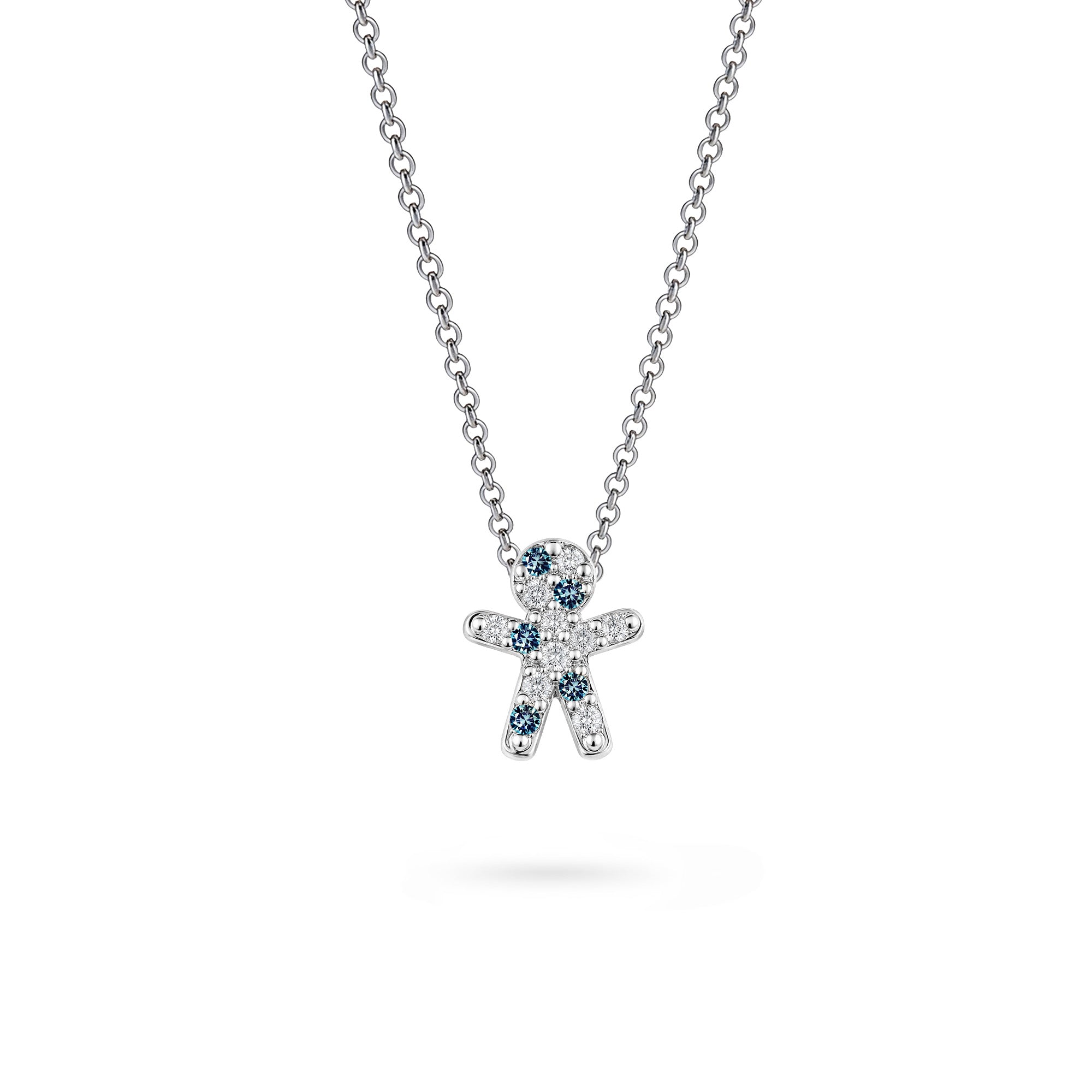 The Little One – Blue Outfit | Weissgold 18 K