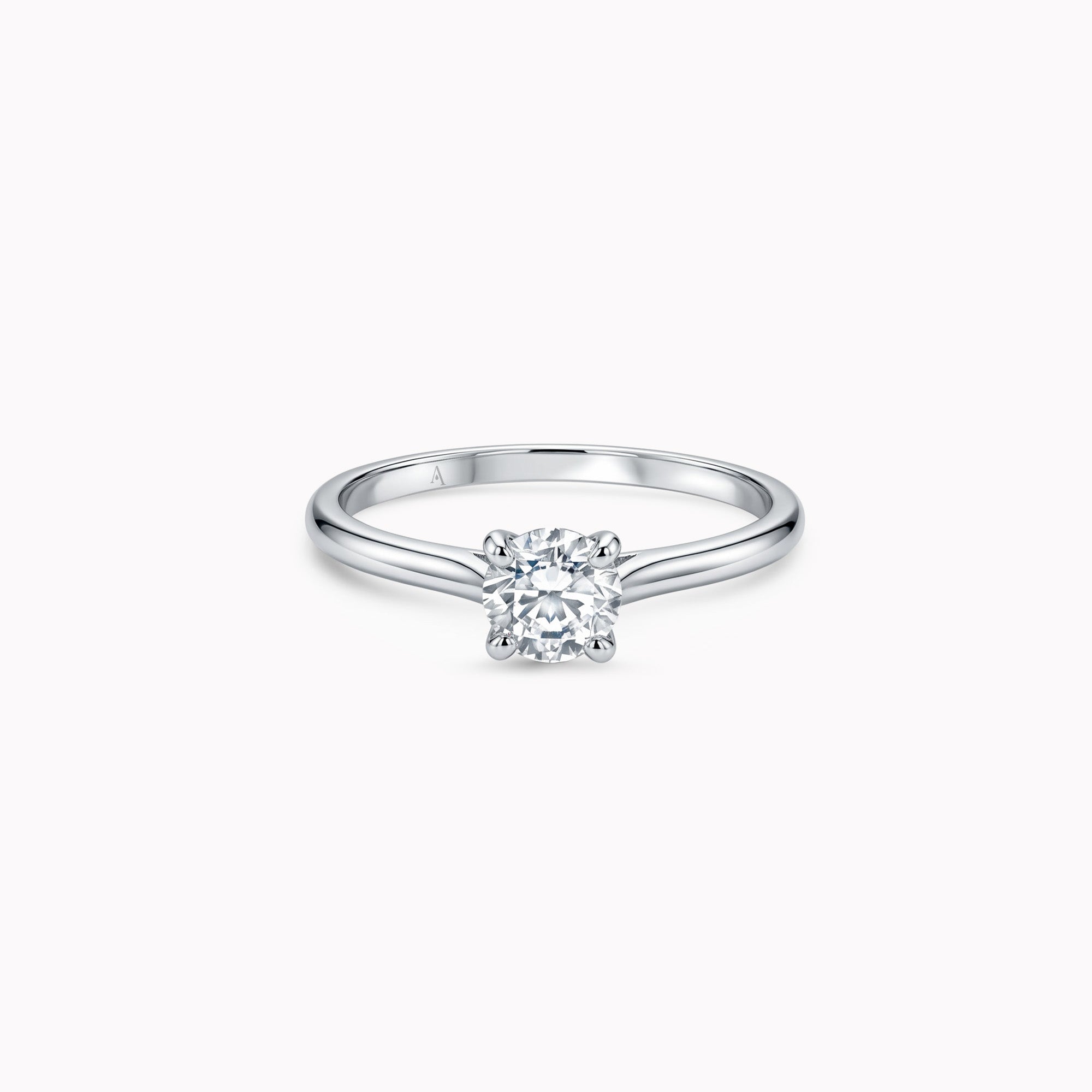 The V-Shape L 0.50 Karat - Weissgold 18 K