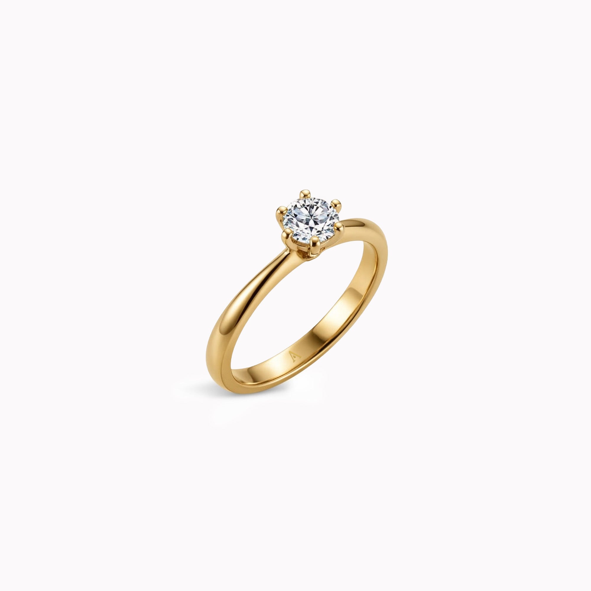 Sobriété Heureuse (L) - 0.50 carat - Yellow Gold 18k