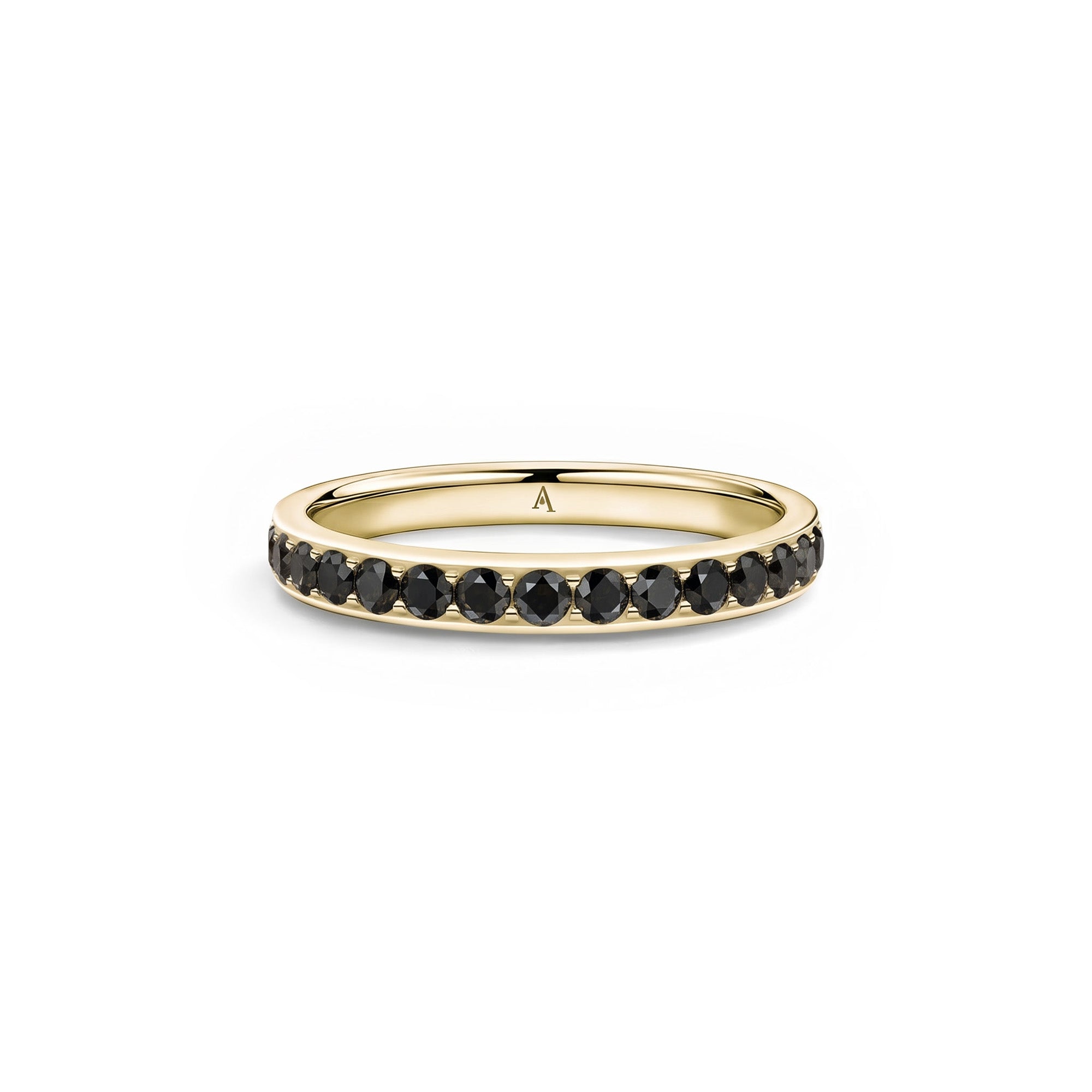 Rainbow Black Diams - or jaune 18k